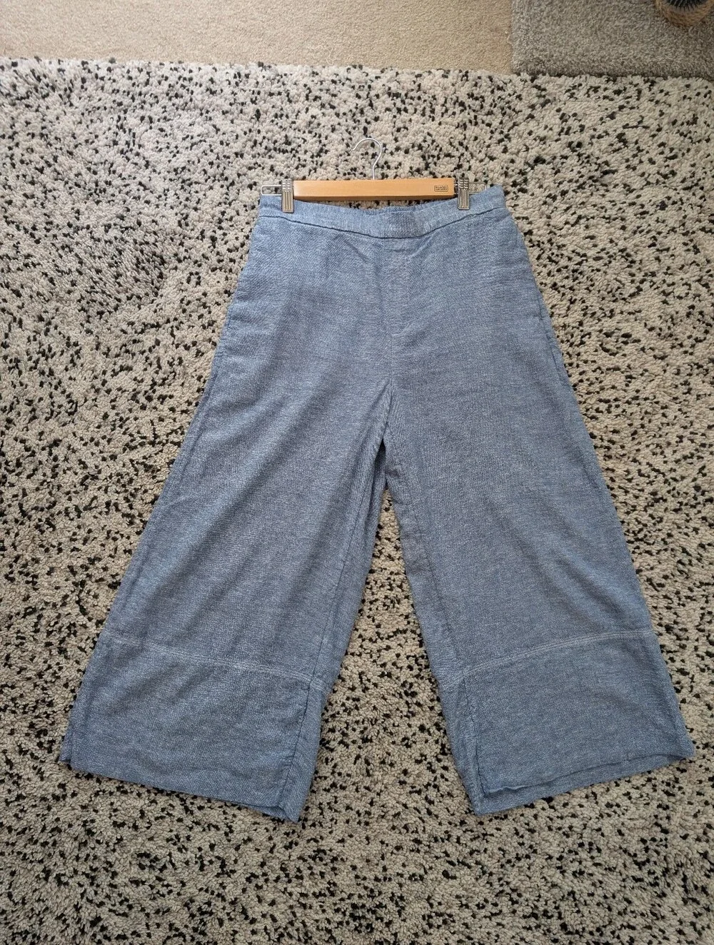 Banana Republic Outlet Wide-Leg Linen-Blend Pants Sz S